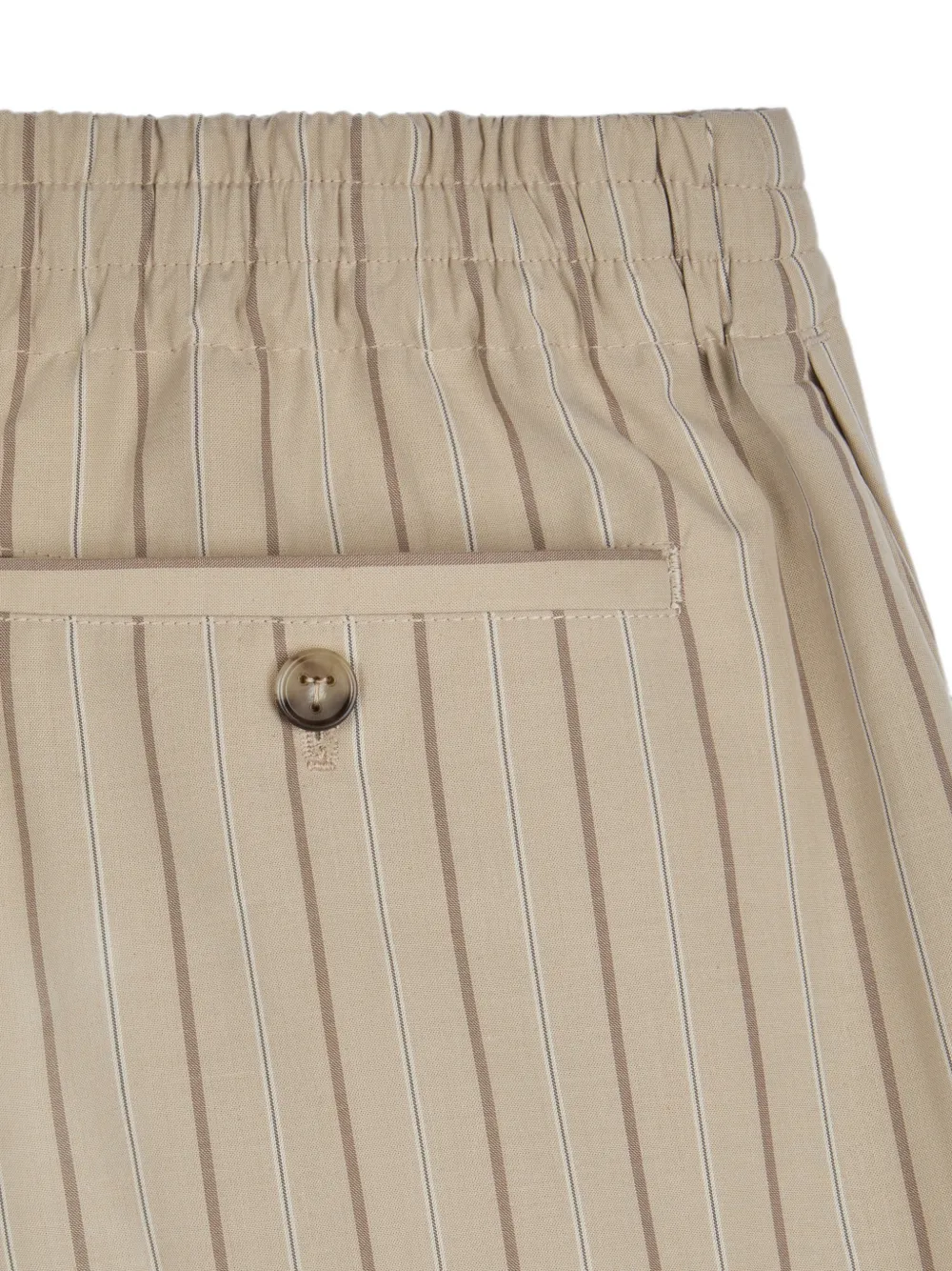 Tod's Zijden shorts met strepen Beige
