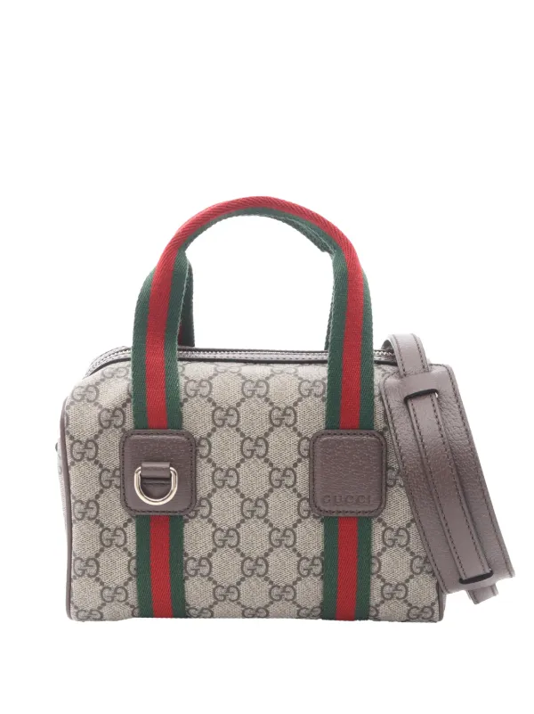 Gucci Pre-Owned 2016-2025 GG Supreme Mini Ophidia Handbag | Brown