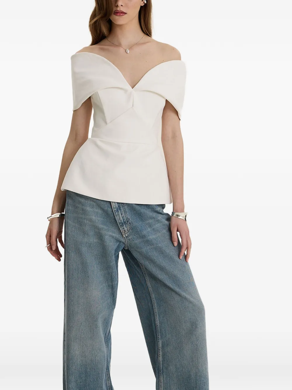 Denim Muse Off-Shoulder Top