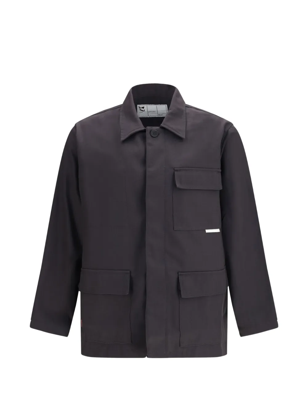 GR10K chest-pocket coat - Grey