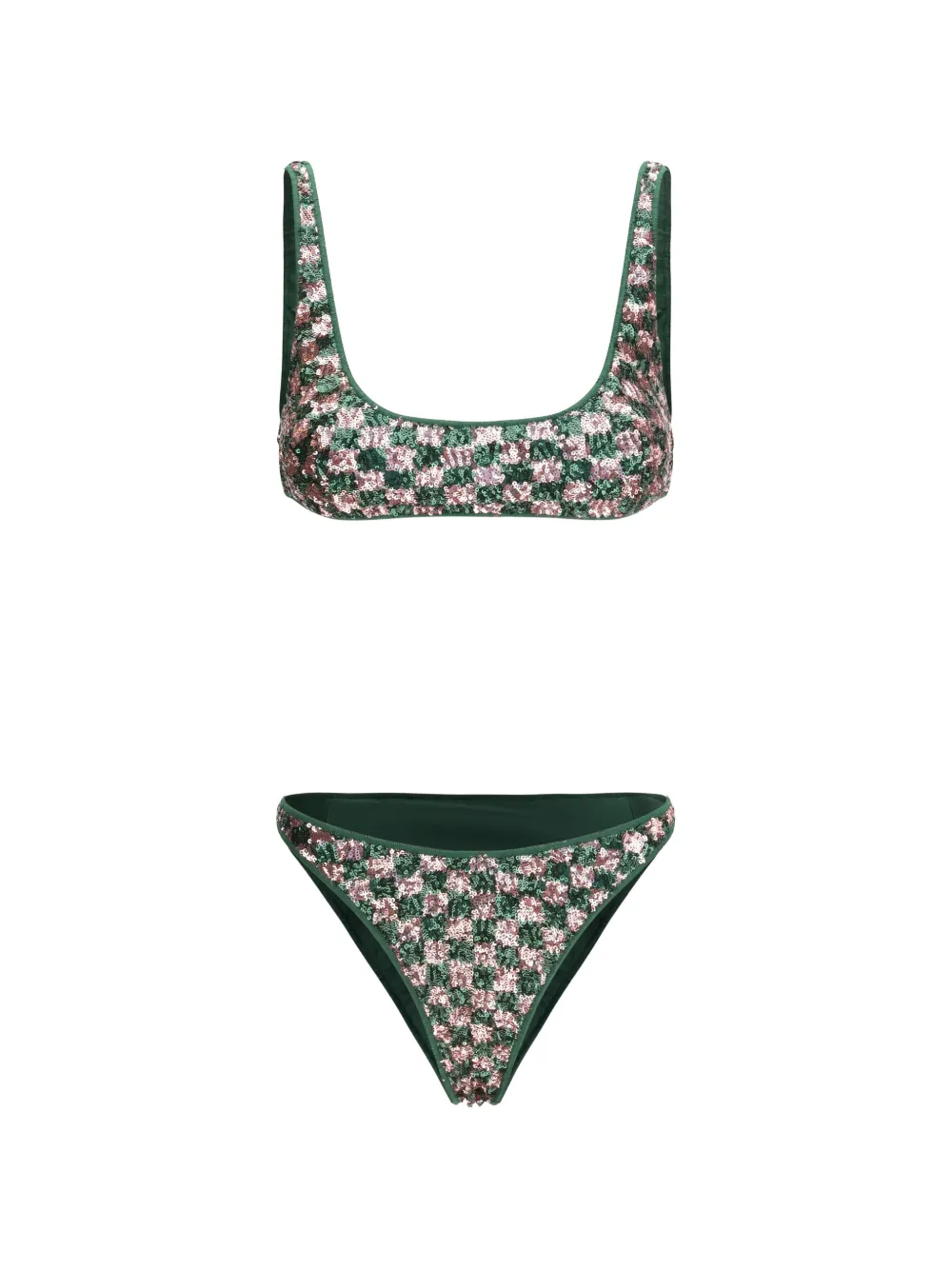 Oséree sequin-embellished bikini - Verde