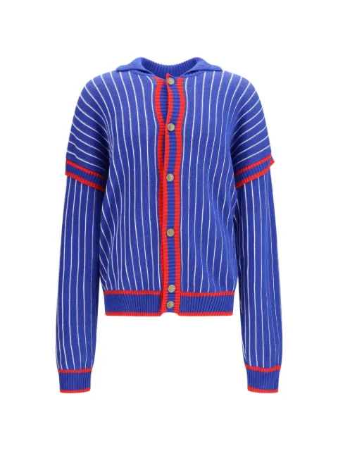 GCDS pinstriped cardigan