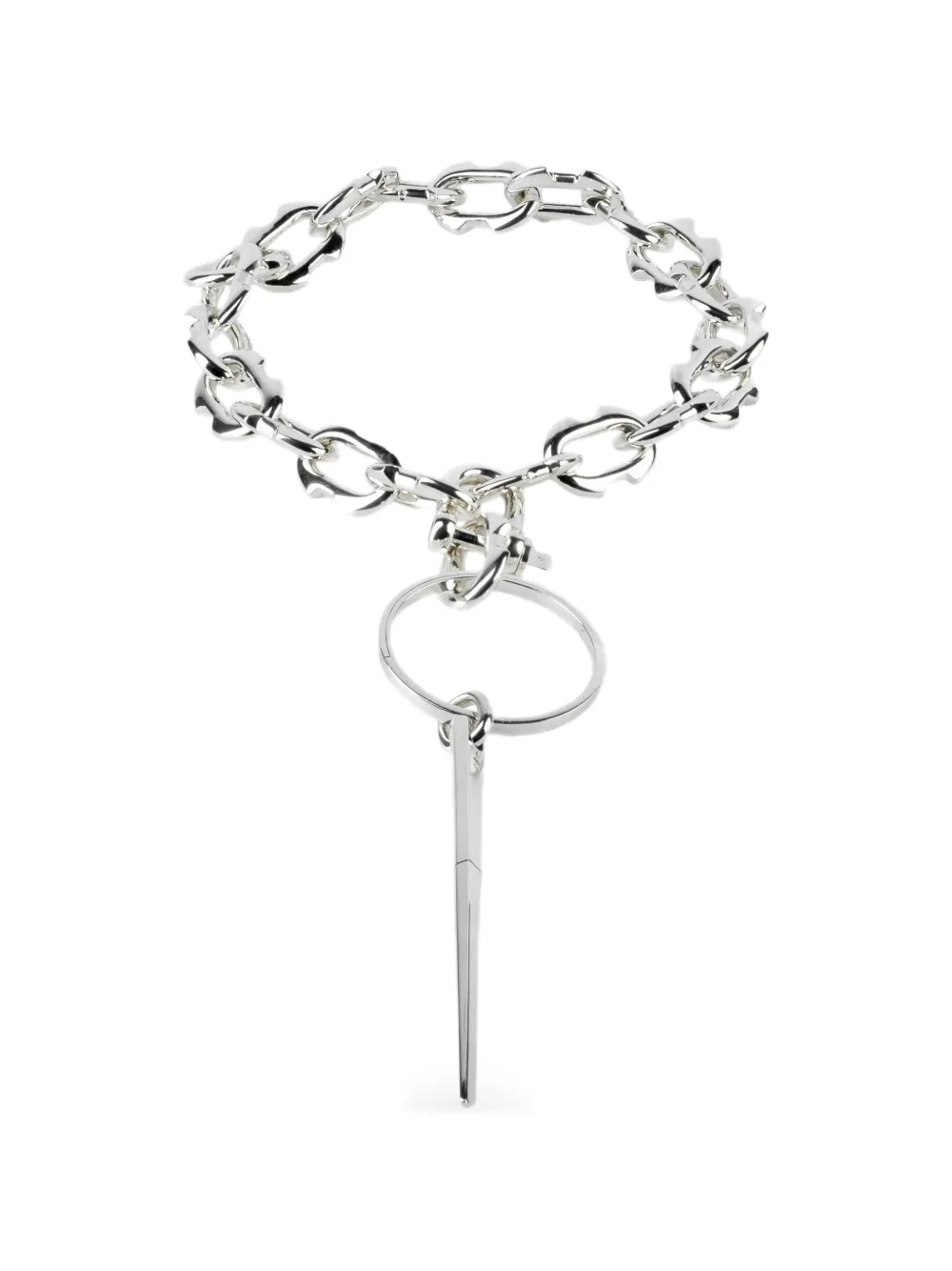 Parts of Four chain totem necklace - Argento