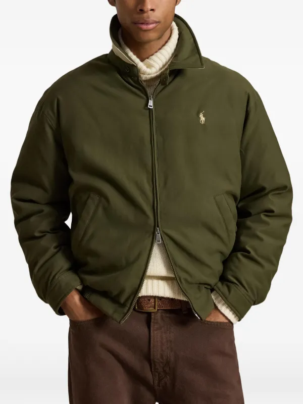 Polo Ralph Lauren embroidered-logo Insulated Jacket | Green | FARFETCH