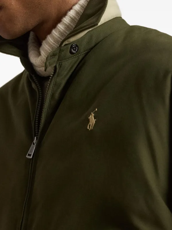 Polo Ralph Lauren embroidered-logo Insulated Jacket | Green | FARFETCH