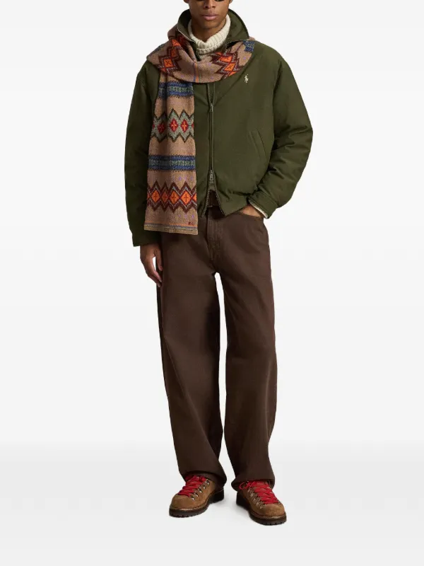 Polo Ralph Lauren embroidered-logo Insulated Jacket | Green | FARFETCH