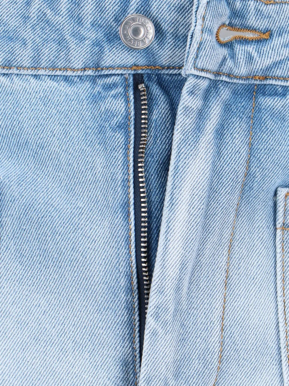 Victoria Beckham Jeans met opgestikte zak Blauw