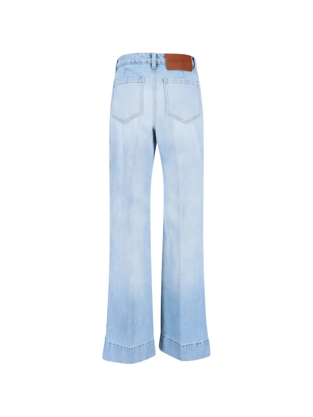  Victoria Beckham Vaqueros Con Bolsillos De Parches - Azul 