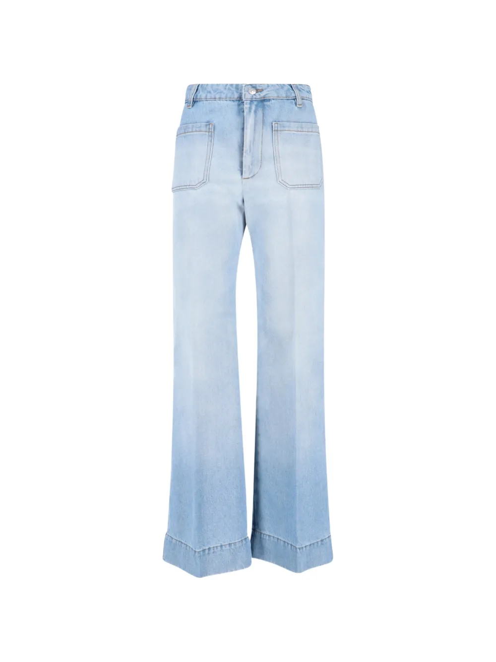 Victoria Beckham patch-pocket jeans - Blu