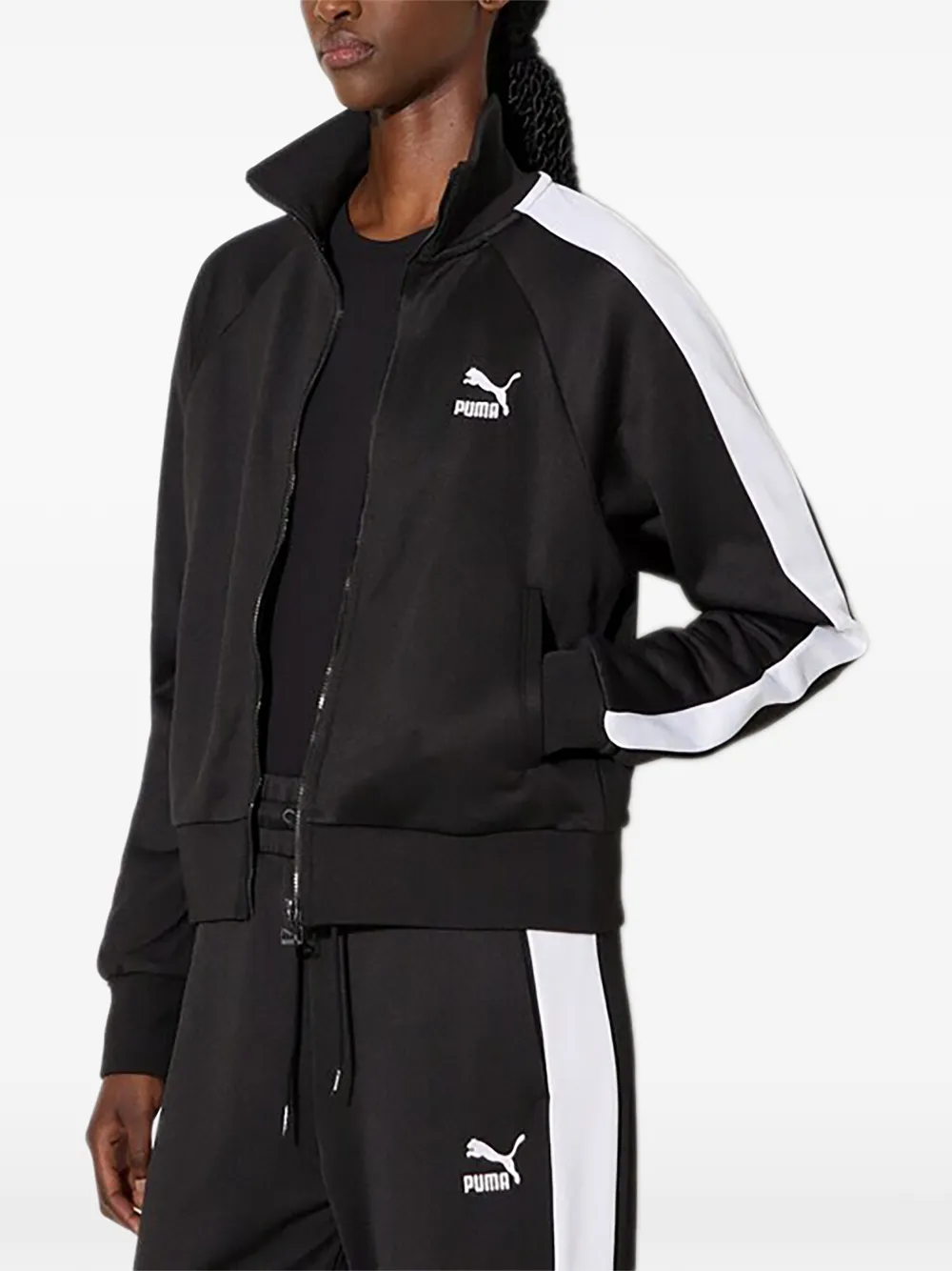 PUMA Sweater met rits Zwart
