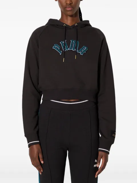 PUMA logo-appliqué hoodie