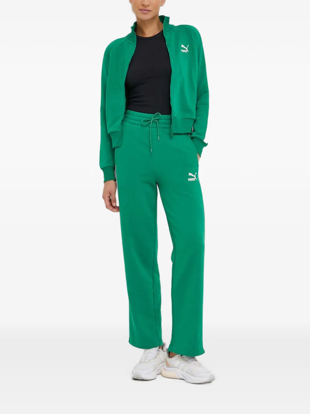 PUMA Broek met zijstreep Groen