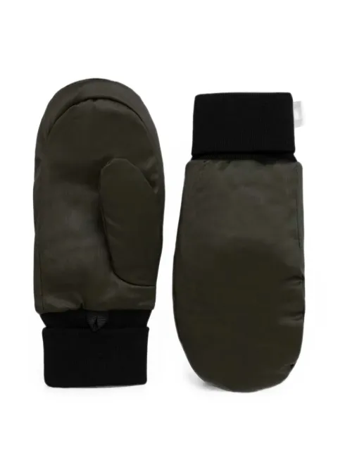 Rains padded ribbed-cuff mittens
