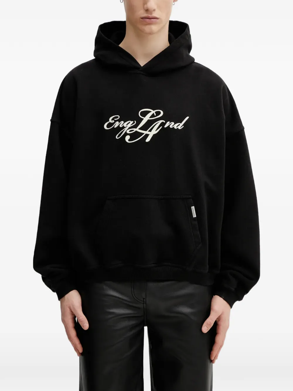 Represent EngLAnd print-detail hoodie - Schwarz
