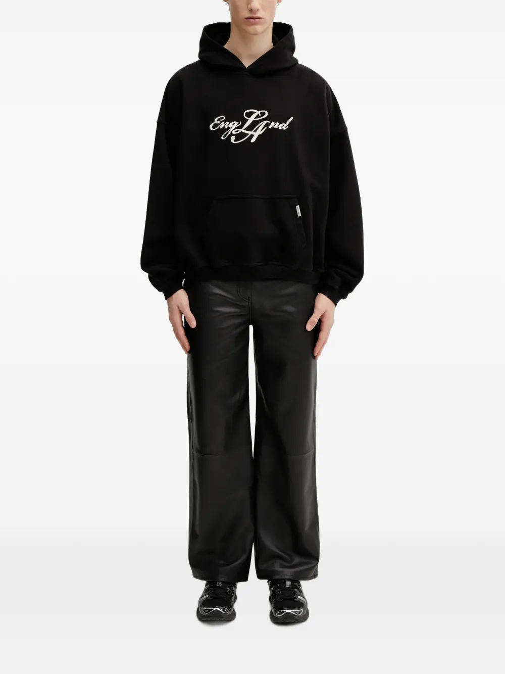 Represent EngLAnd print-detail hoodie Zwart