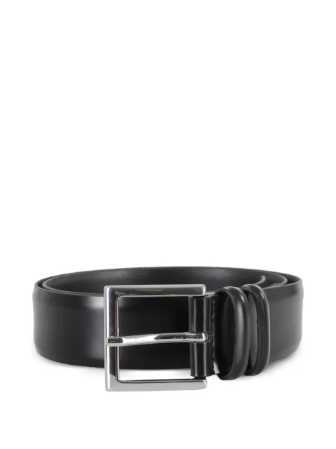 Orciani square-buckle leather belt