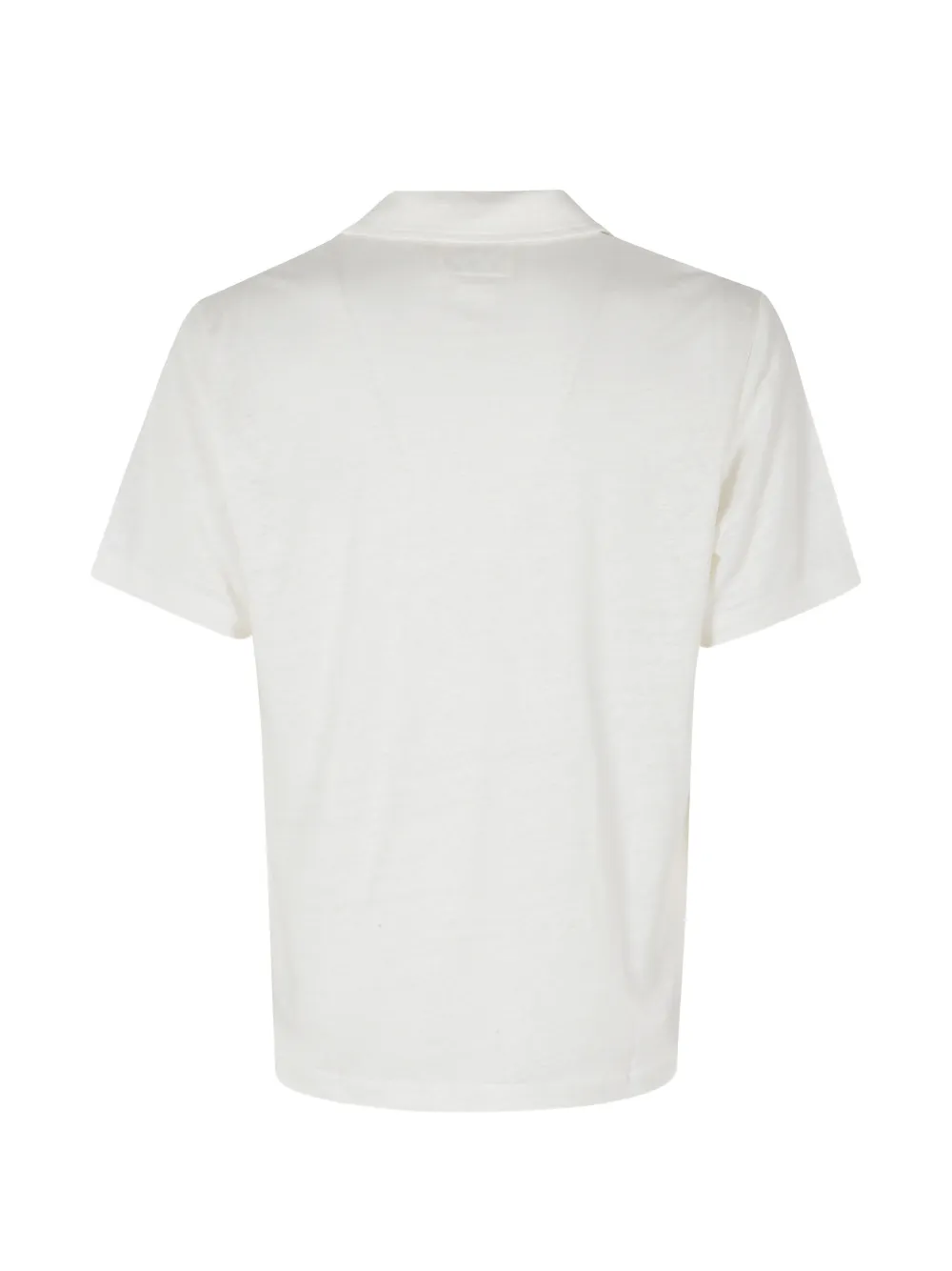 MC2 Saint Barth Fraser T-shirt met V-hals en kraag Wit