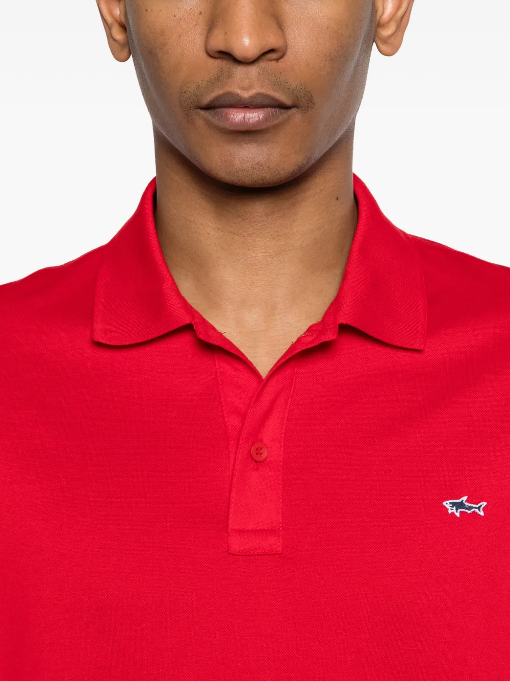 Paul & Shark Poloshirt met borduurwerk Rood
