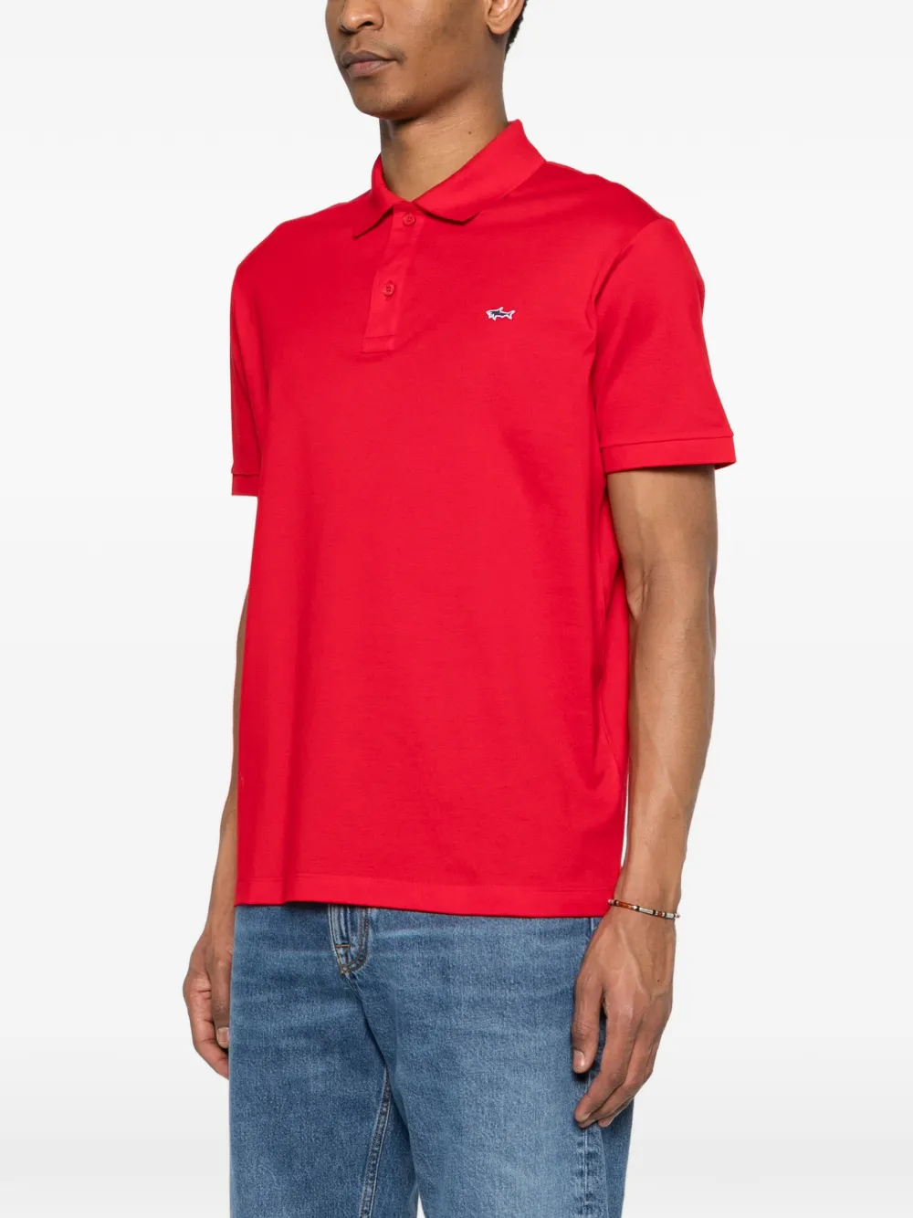 Paul & Shark Poloshirt met borduurwerk Rood