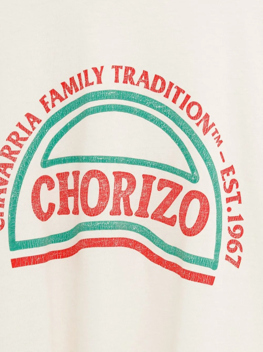 Willy Chavarria T-shirt met grafische print Beige