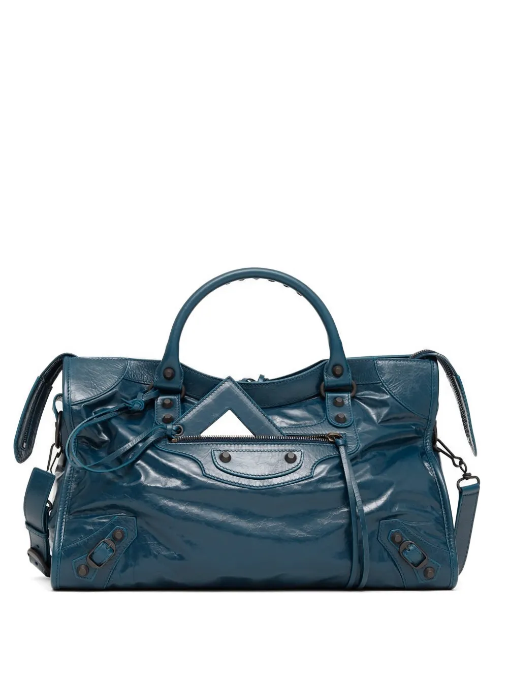 Balenciaga Borsa tote City media - Blu
