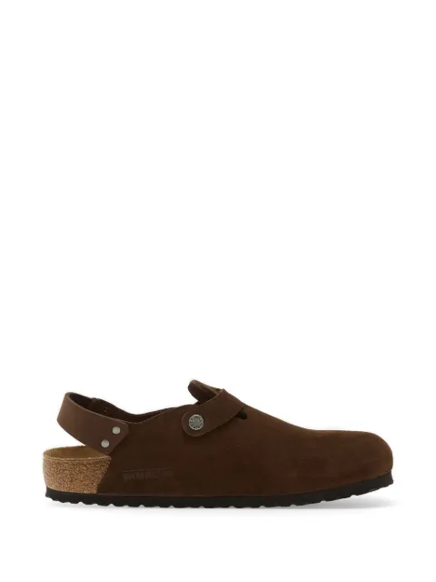 Birkenstock buckle suede mules
