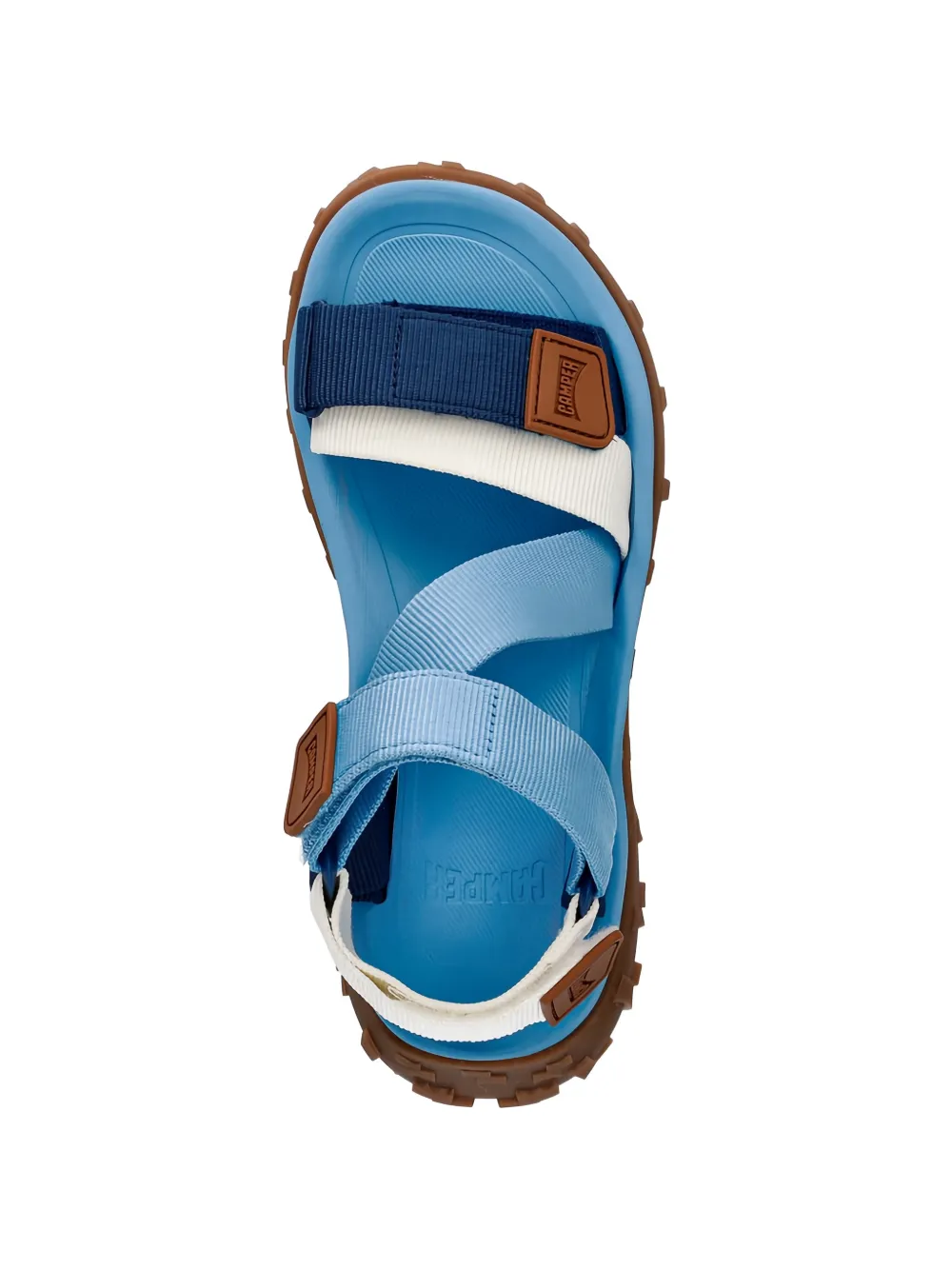 Camper strap platform sandals Blauw