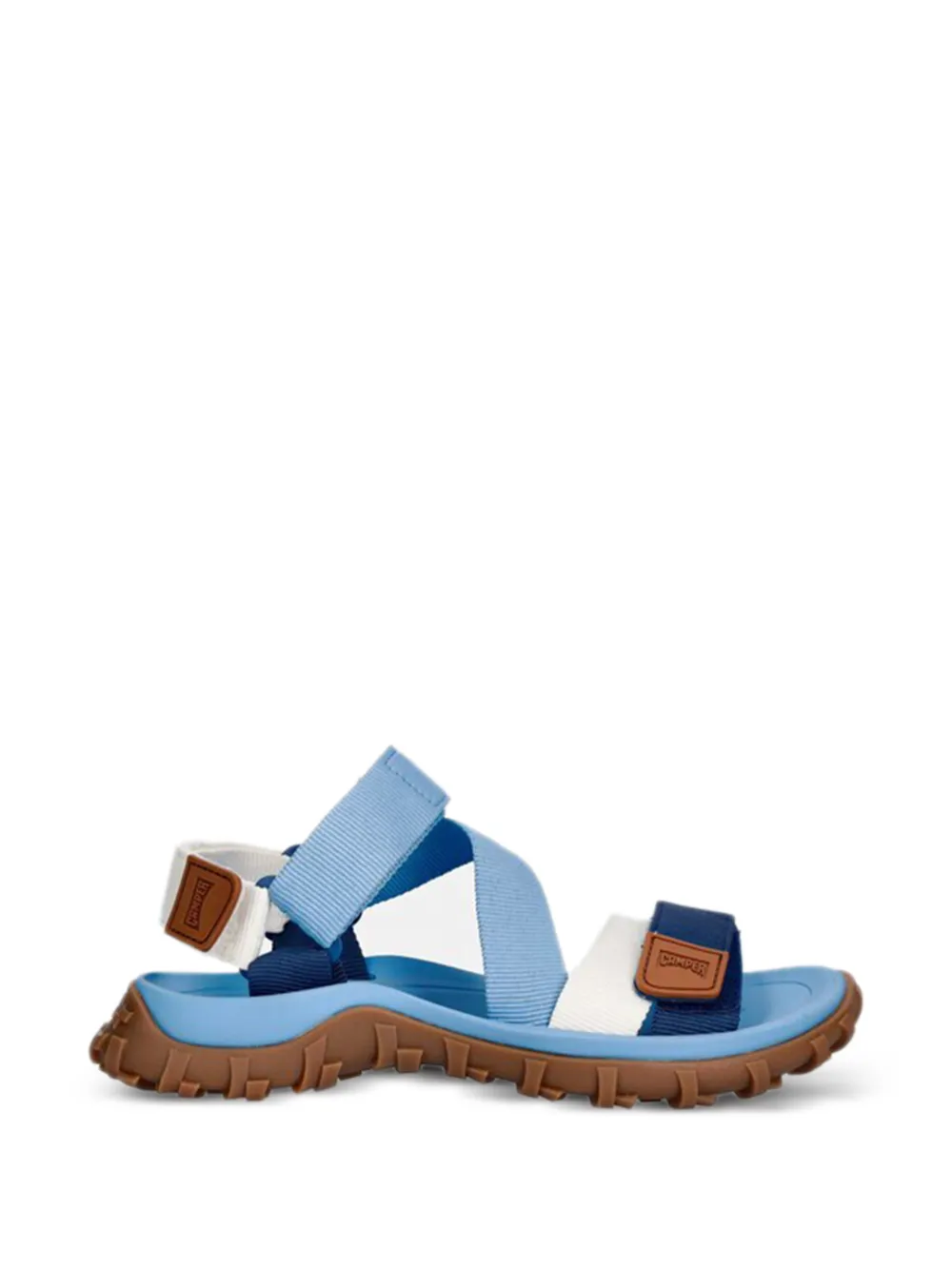 Camper strap platform sandals Blauw
