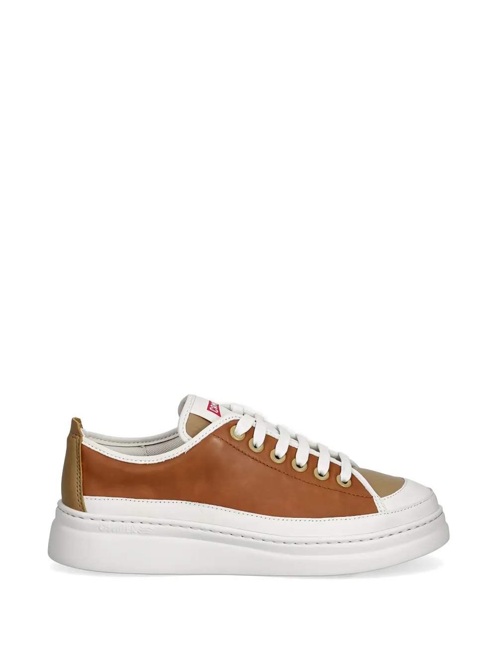 Camper Twins panelled platform sneakers - Marrone