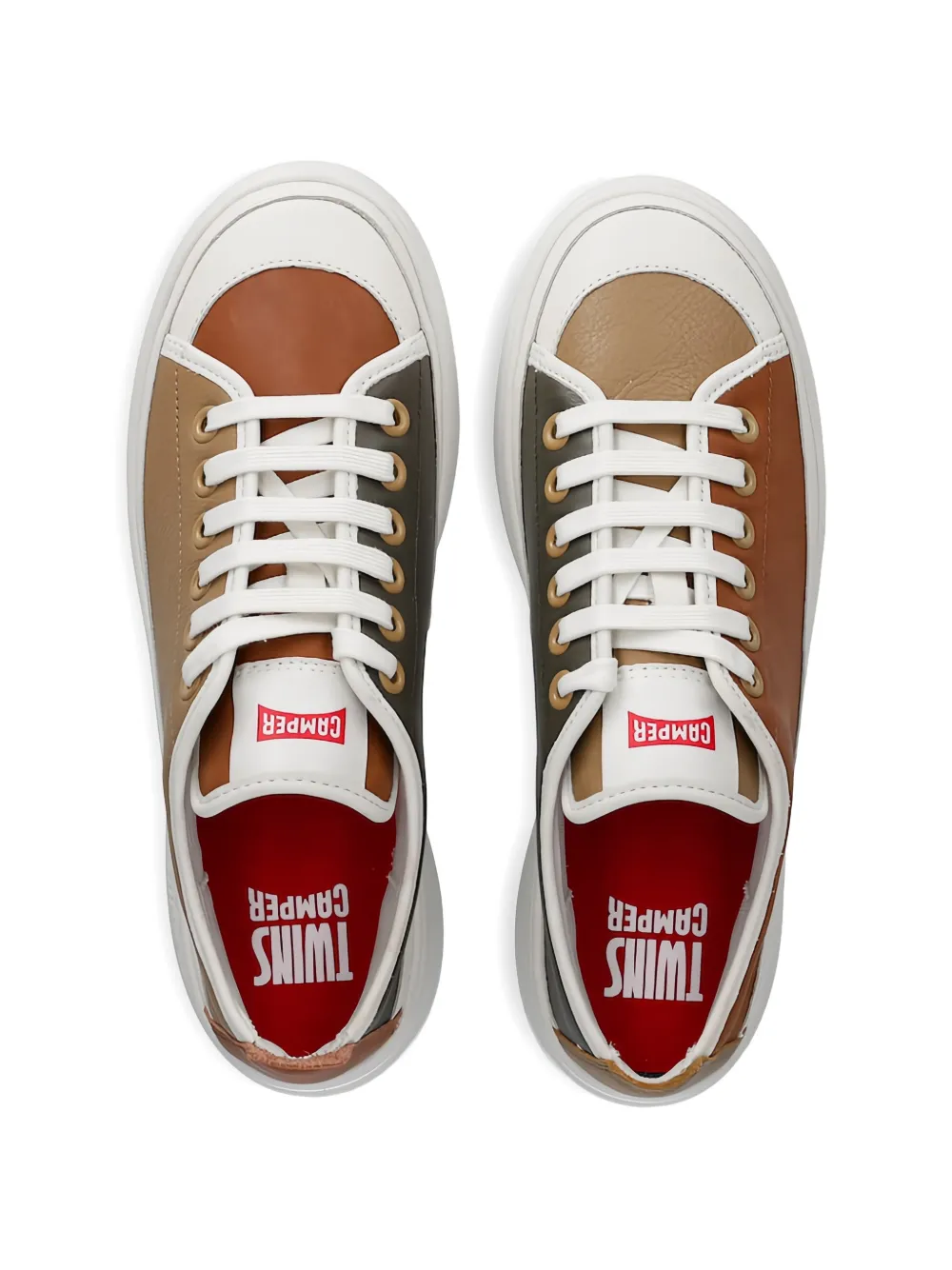 Camper Twins panelled platform sneakers Bruin