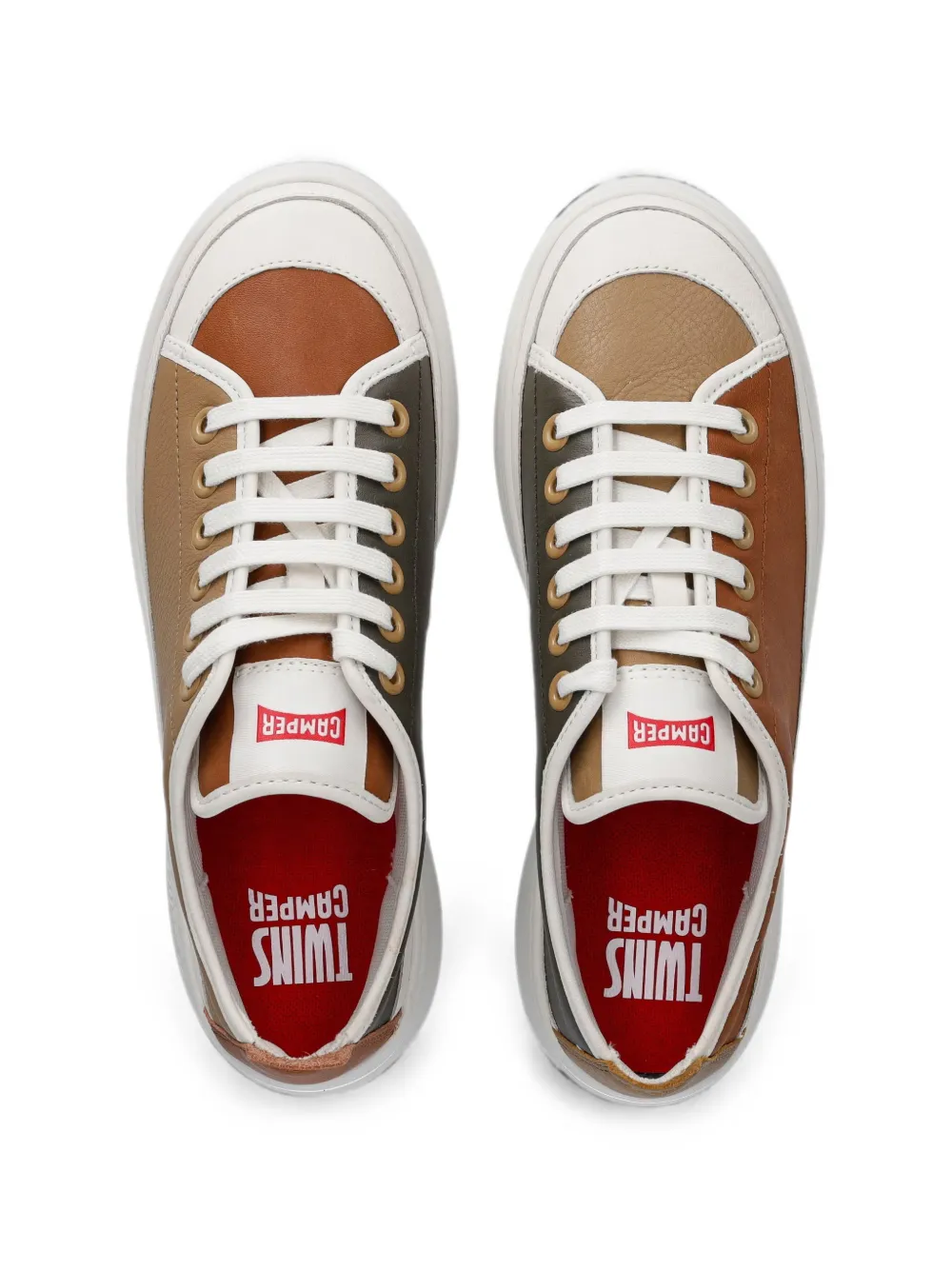 Camper Tyres sneakers met plateauzool Bruin