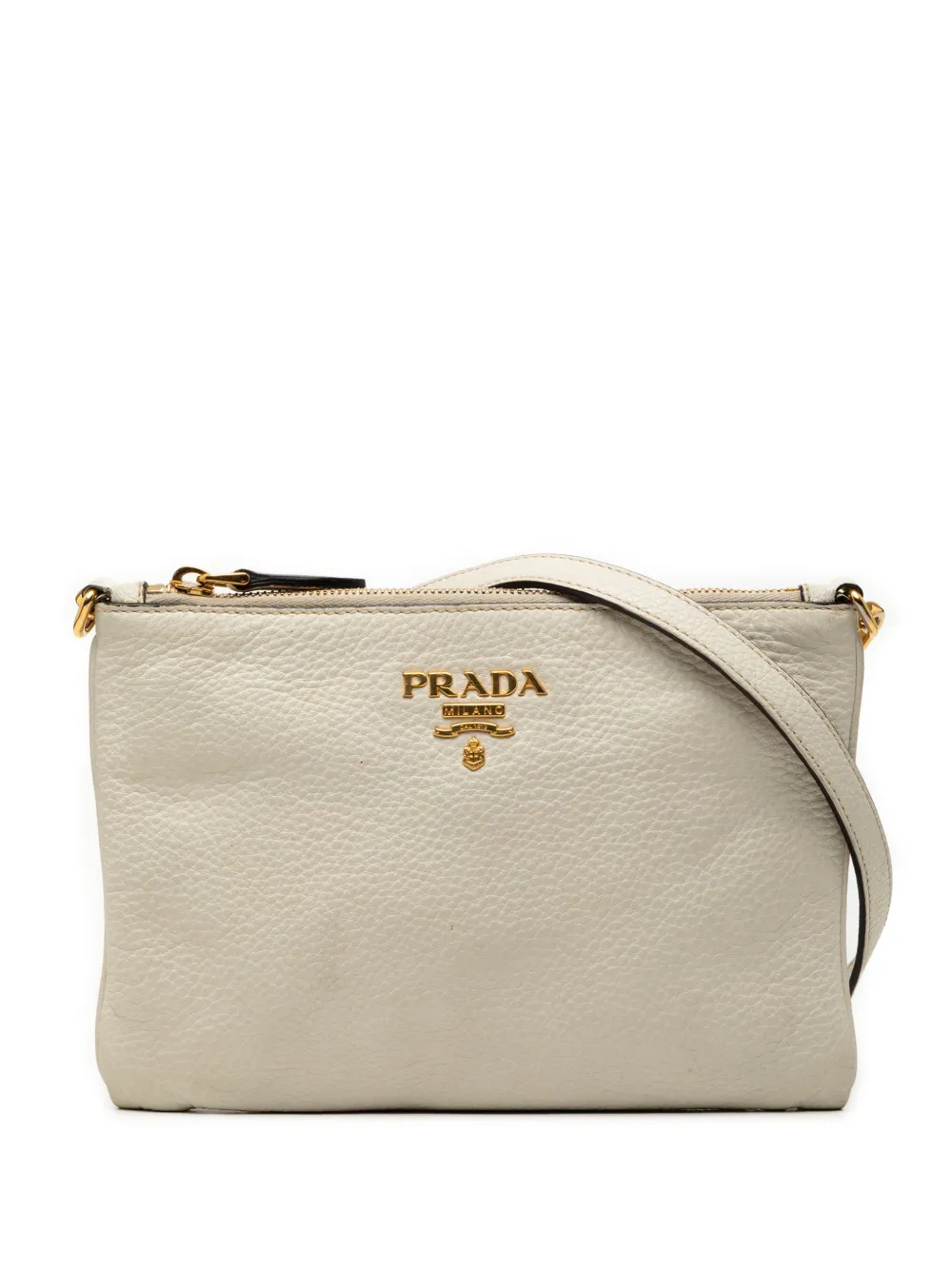 Prada Pre-Owned 2000-2025 Vitello Daino crossbody bag - Bianco