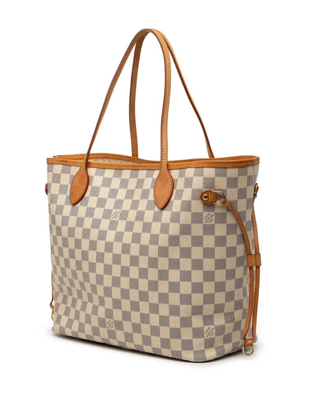 2012 Damier Azur Neverfull Mm Tote Bag
