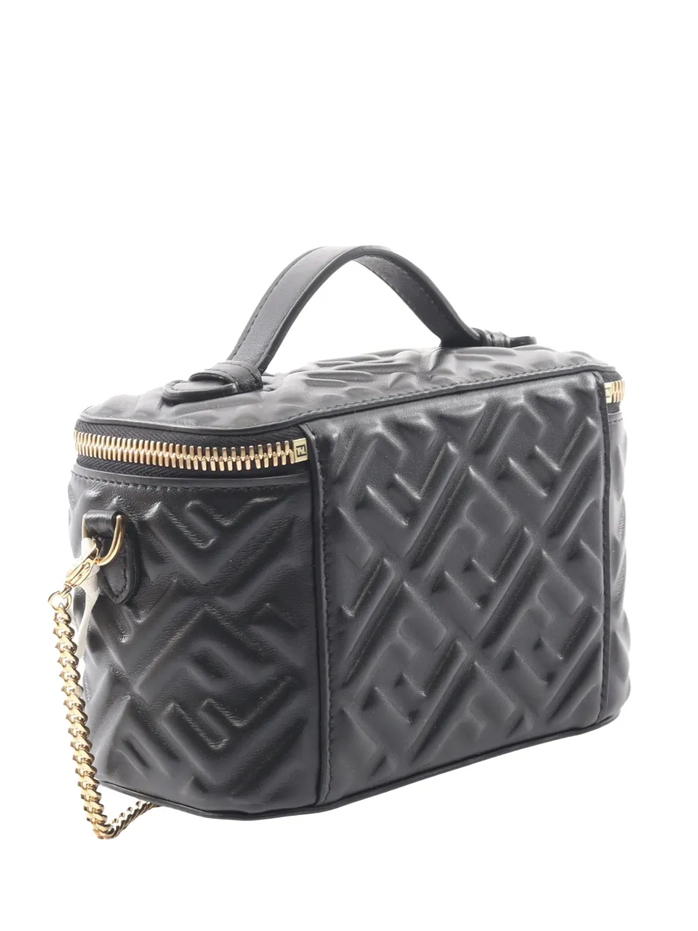  Fendi Pre-owned Bolso Satchel Ff Vanity Bag 2010-2025 - Negro 