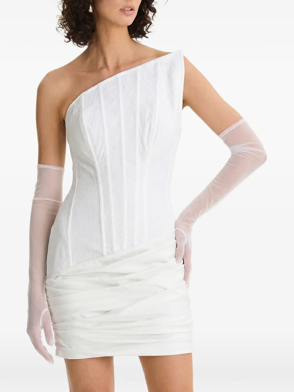  Moos Studio Strapless Mini Dress - White 