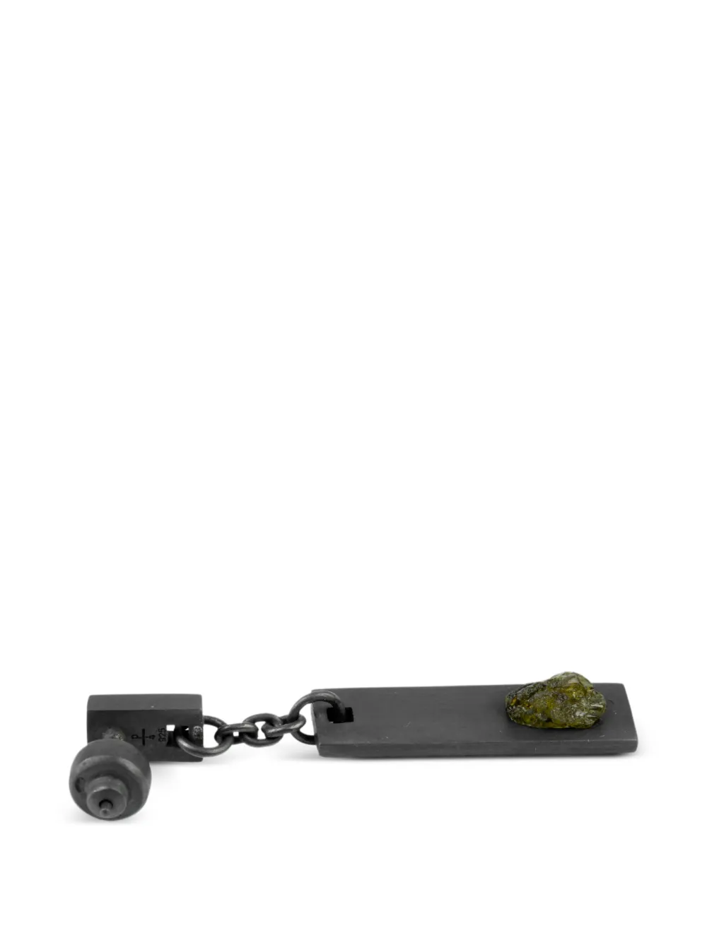 Parts of Four plate dangle earring - Nero