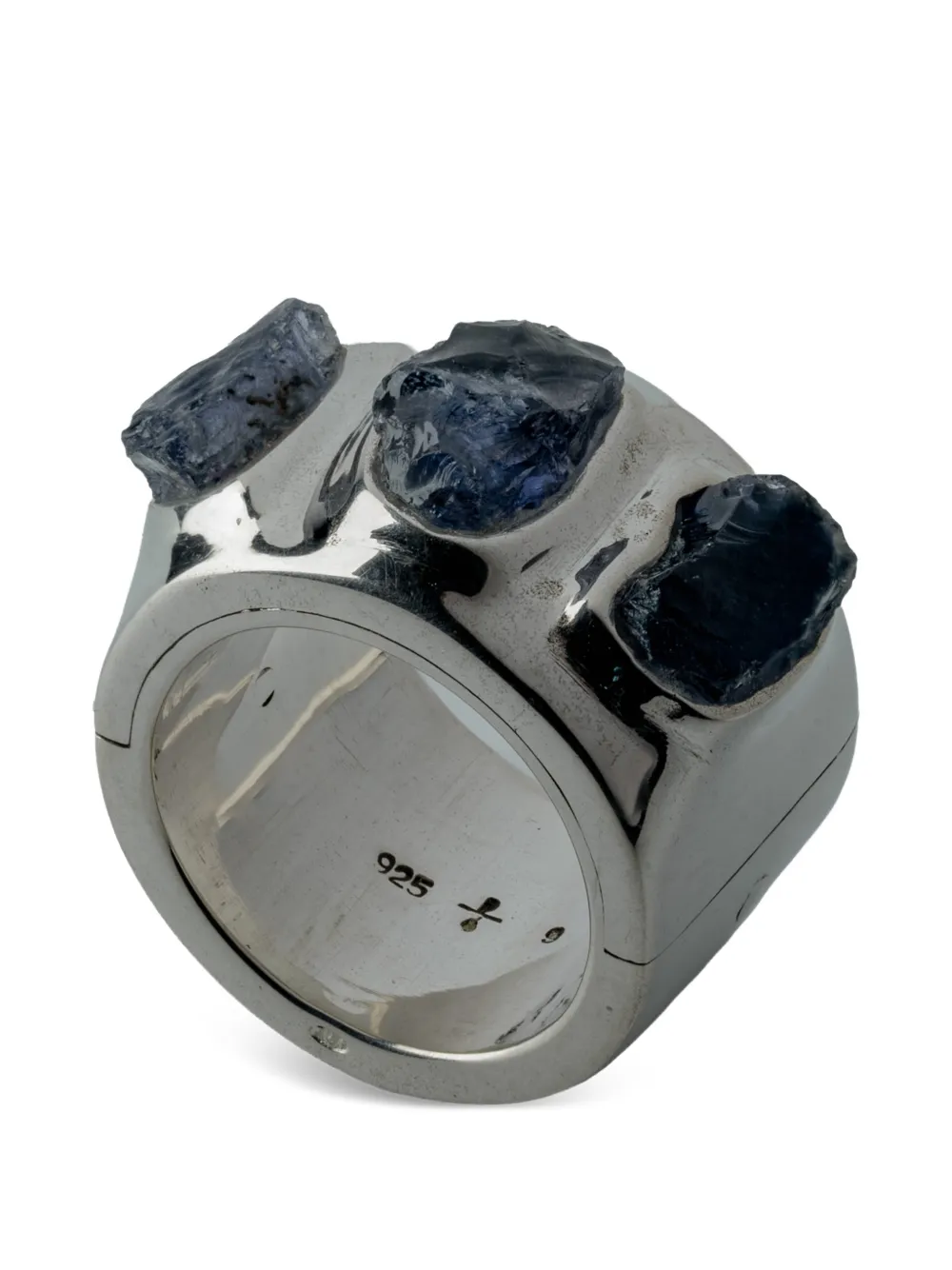Sistema Terrestrial Surfaced Tanzanites Ring