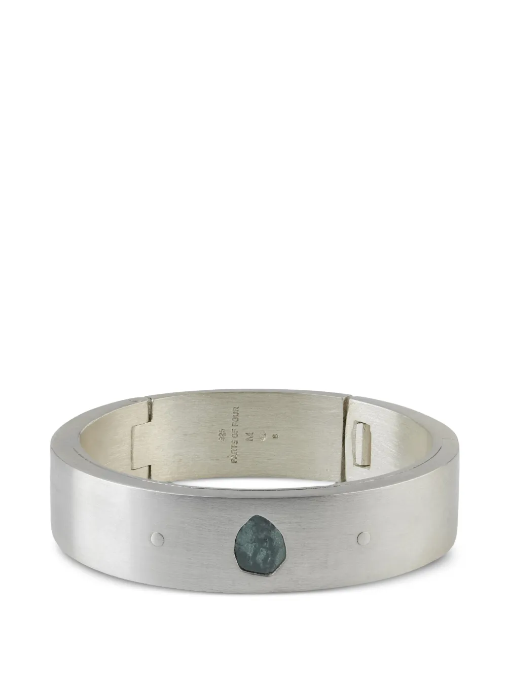 Parts of Four diamond slab bracelet - Silver