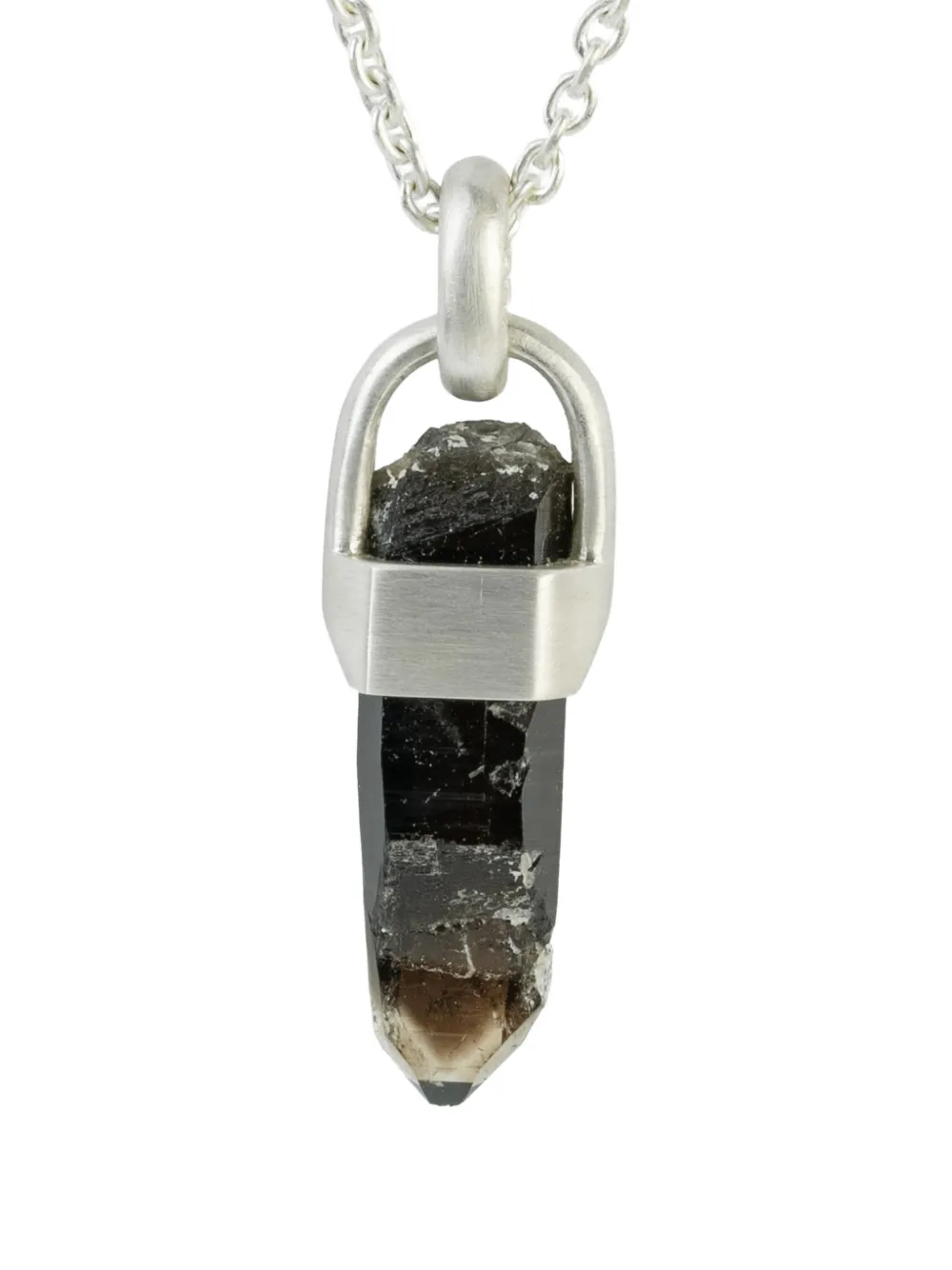 Parts of Four talisman smoky quartz necklace - Argento