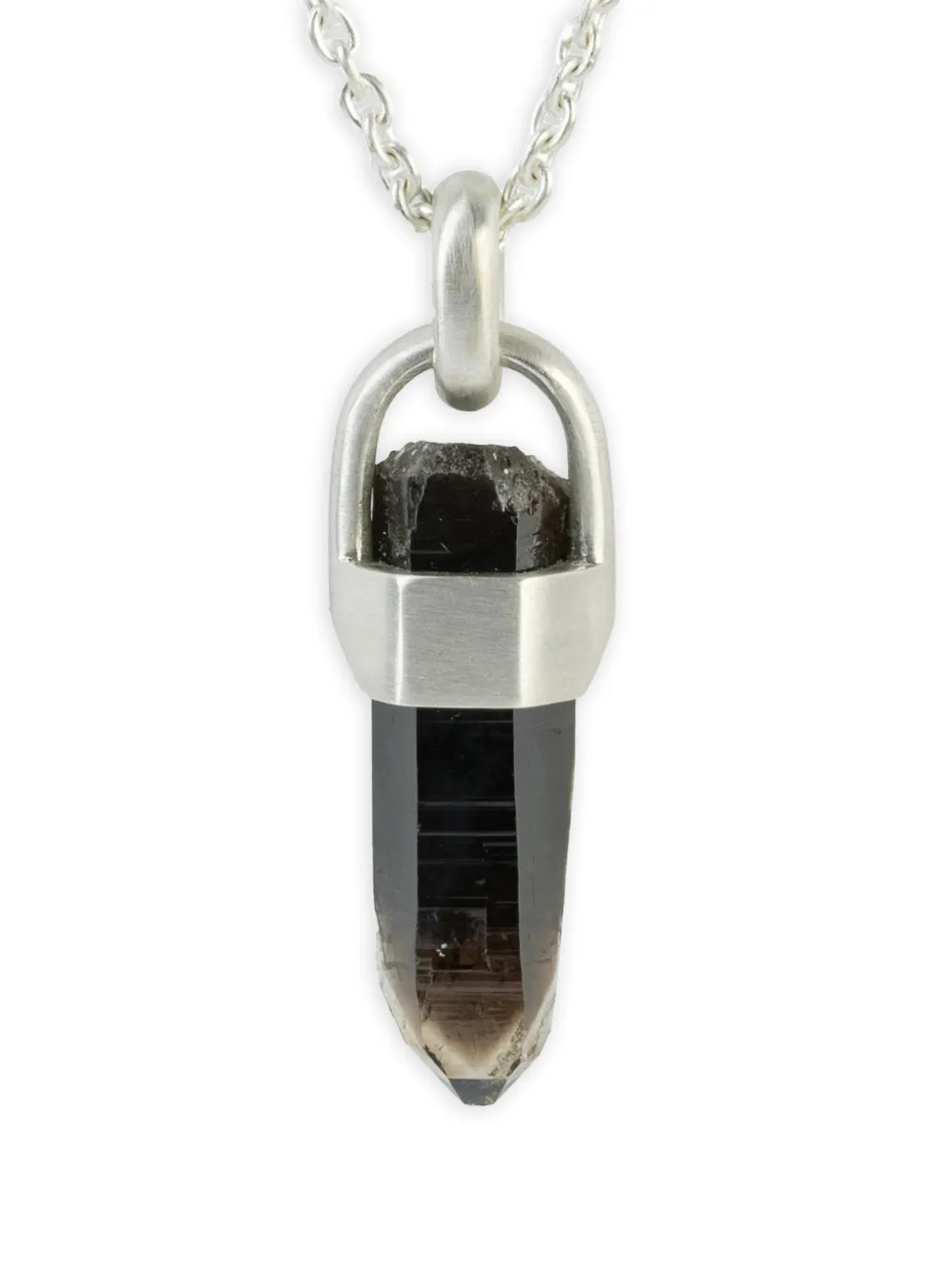 Parts of Four talisman smoky quartz necklace - Argento