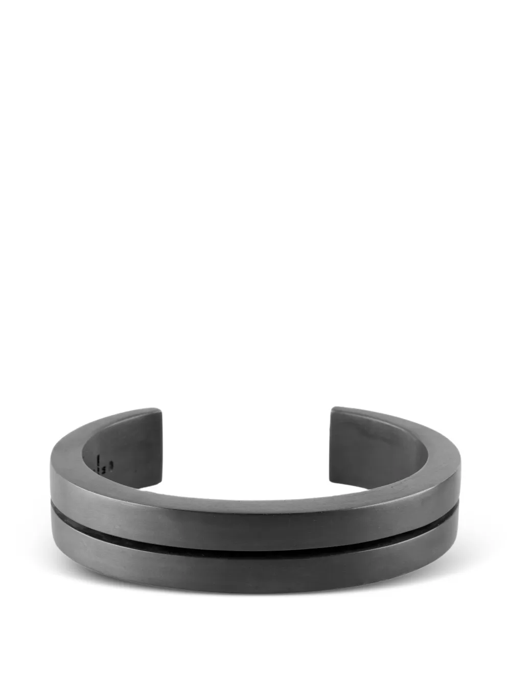 Parts of Four oxidised crescent crevice bracelet - Grigio