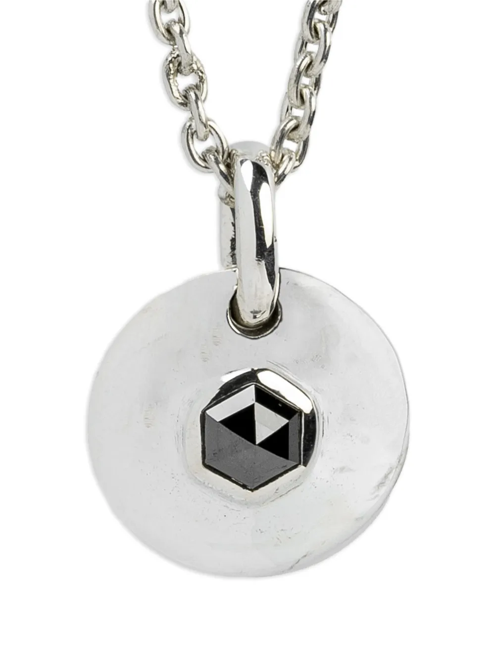 Parts of Four disk diamond necklace - Argento