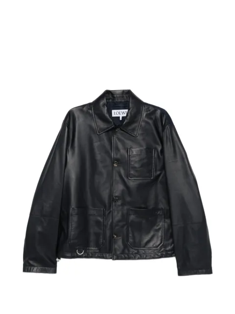 LOEWE patch-pocket button jacket