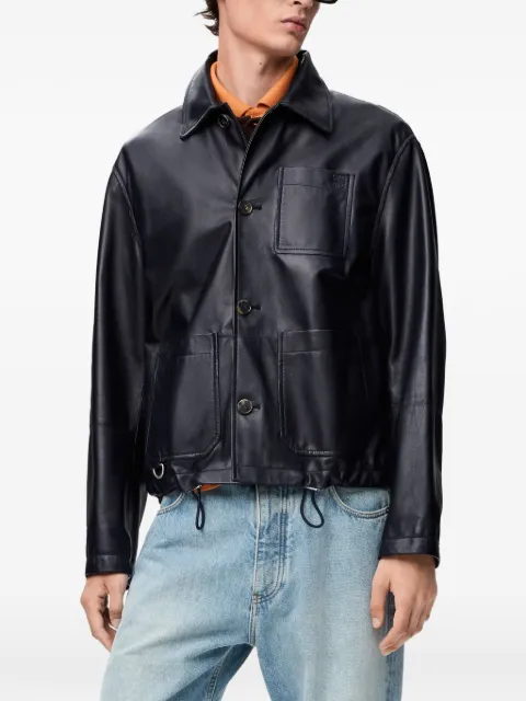 LOEWE workwear jacket in nappa lambskin and nylon