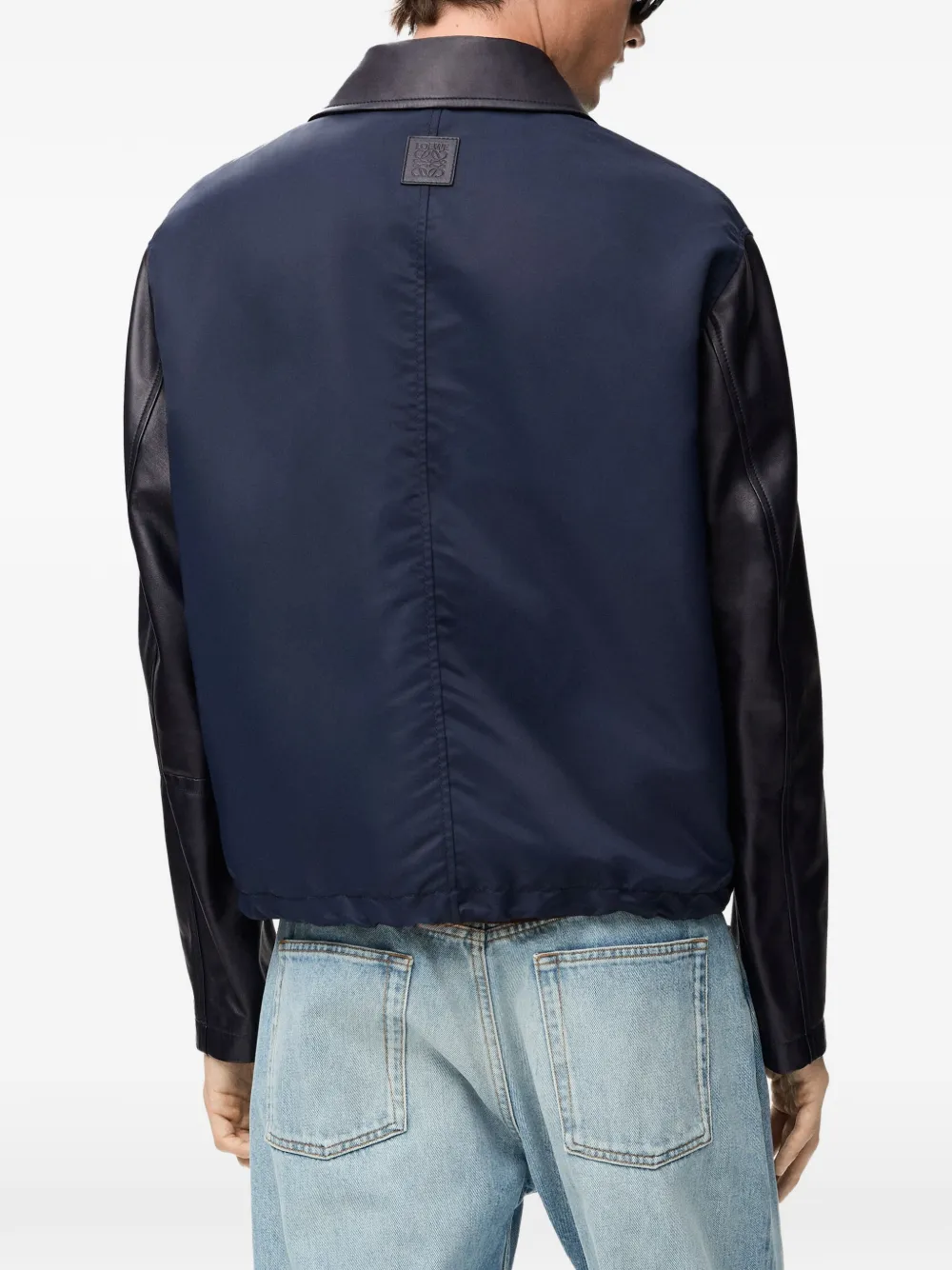 LOEWE Leren jack Blauw