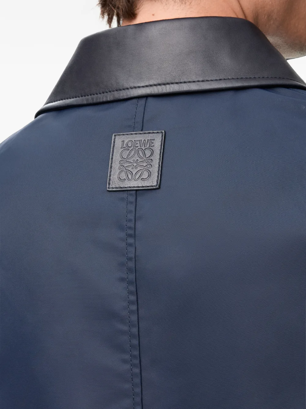 LOEWE Leren jack Blauw