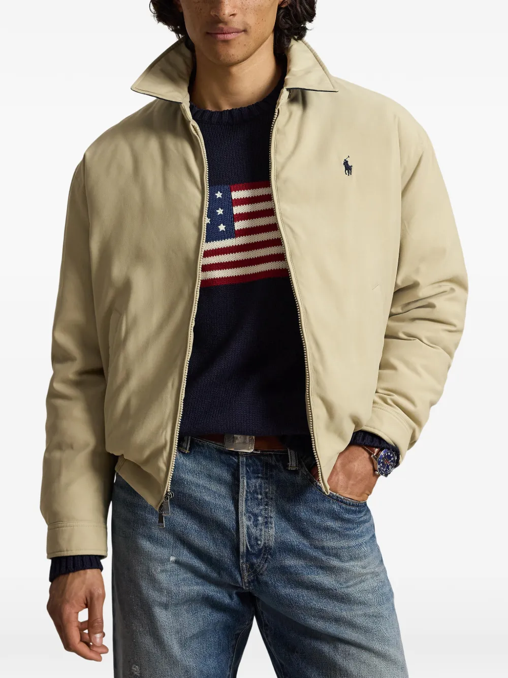 Polo Ralph Lauren The Big Bayport embroidered-logo zip-up Jacket