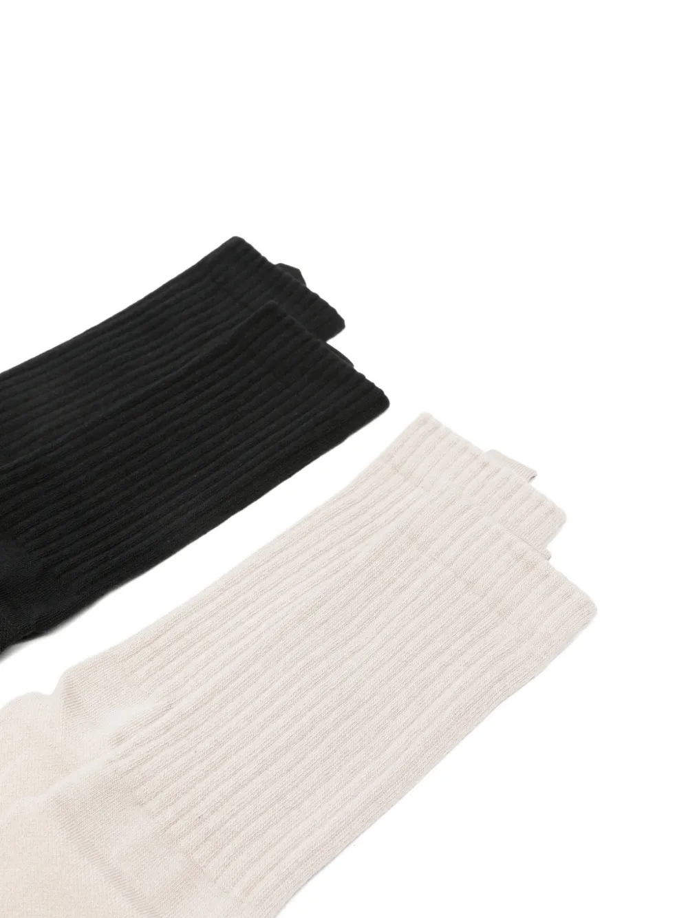  Adidas X Entire Studios Logo-detail Crew Socks (set Of Two) - Neutrals 