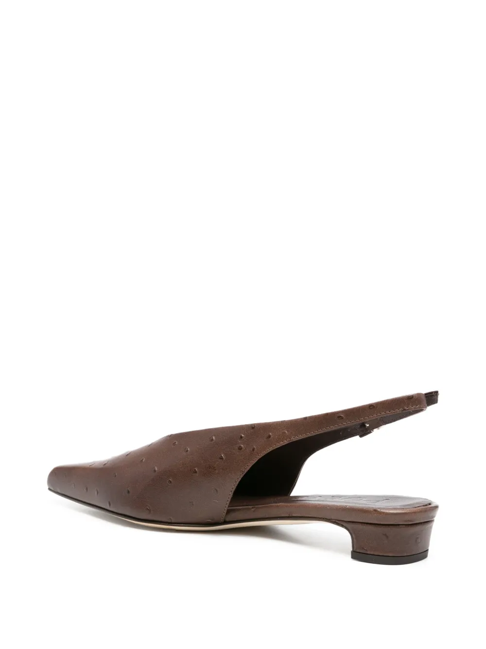  Poeve Pointed Slingback Pumps - Brown 