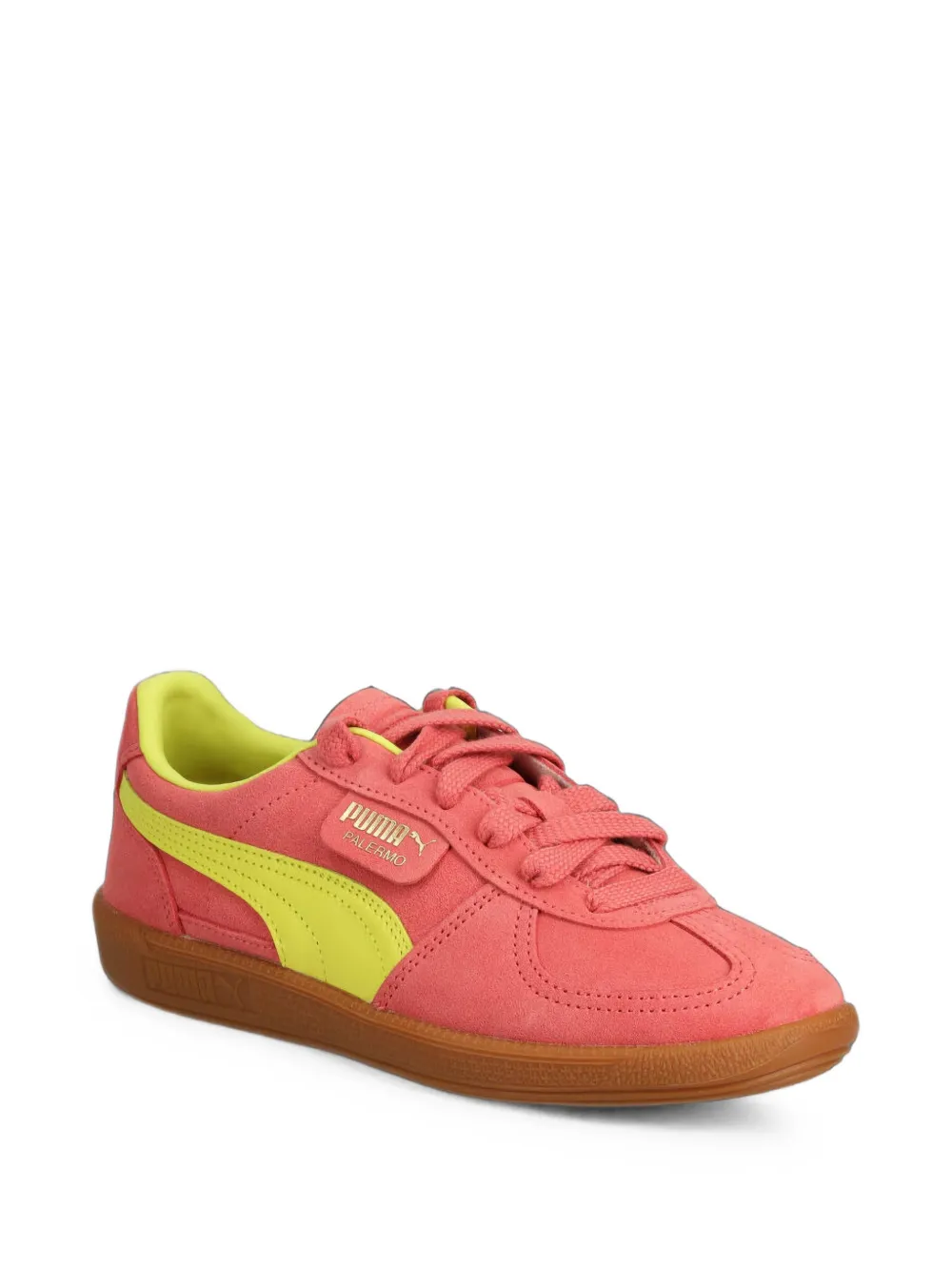 PUMA Palermo logo-patch low-top sneakers Roze